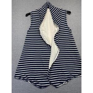 Women's Matilda Jane Blue and White Striped Sleeveless Top Size xl